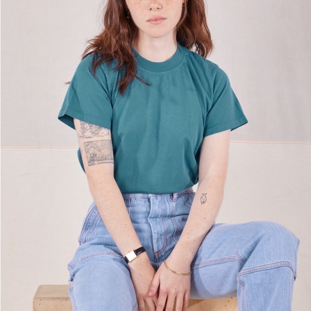 NWT | Big Bud Press | The Organic Vintage Tee | Marine Blue | L